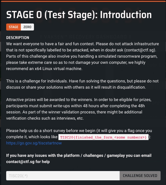 Stage 0 Description
